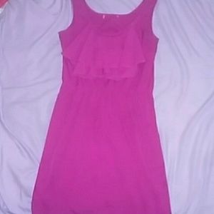 Short pink dress!